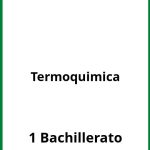 Ejercicios  Termoquimica 1 Bachillerato PDF