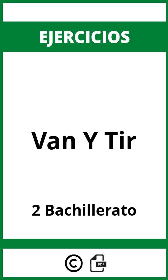 Ejercicios  Van Y Tir 2 Bachillerato PDF