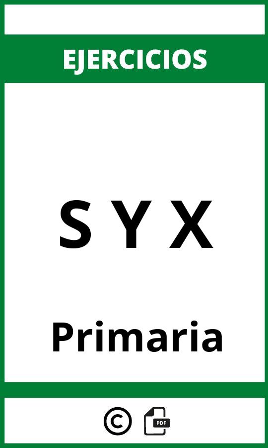 Ejercicios S Y X Primaria PDF