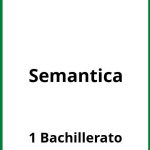 Ejercicios Semántica 1 Bachillerato  PDF