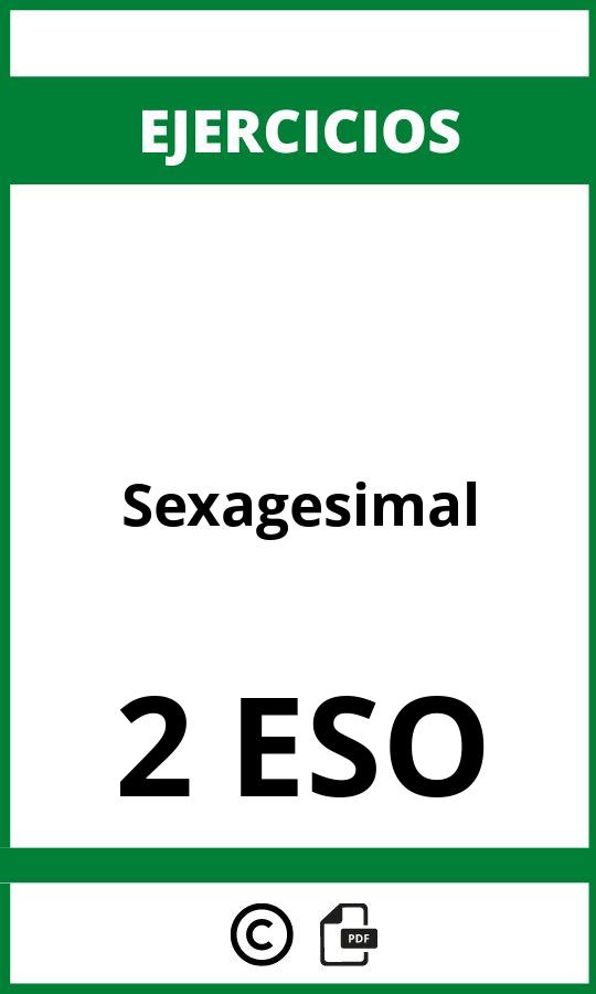 Ejercicios Sexagesimal 2 ESO PDF