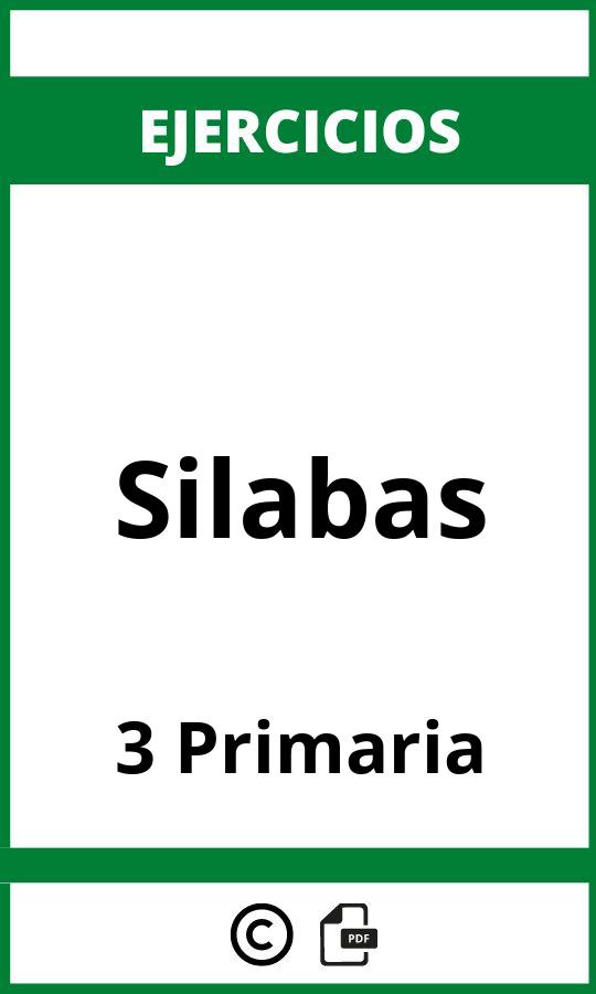 Ejercicios Silabas 3 Primaria PDF