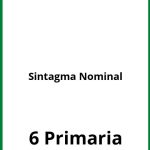 Ejercicios Sintagma Nominal 6 Primaria PDF