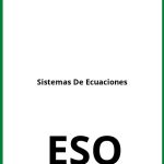 Ejercicios Sistemas De Ecuaciones ESO PDF