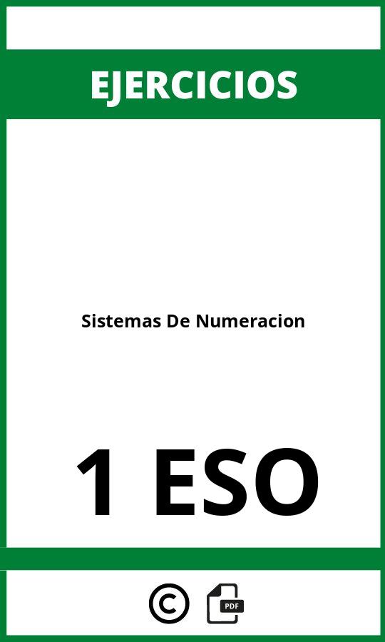 Ejercicios Sistemas De Numeracion 1 ESO PDF