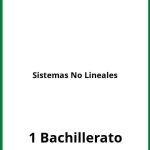 Ejercicios Sistemas No Lineales 1 Bachillerato PDF