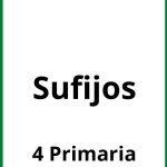 Ejercicios Sufijos 4 Primaria PDF