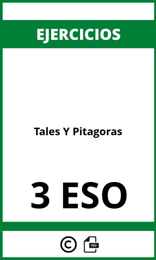 Ejercicios Tales Y Pitagoras 3 ESO PDF