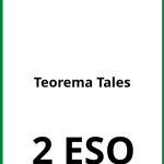 Ejercicios Teorema Tales 2 ESO PDF