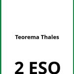 Ejercicios Teorema Thales 2 ESO PDF