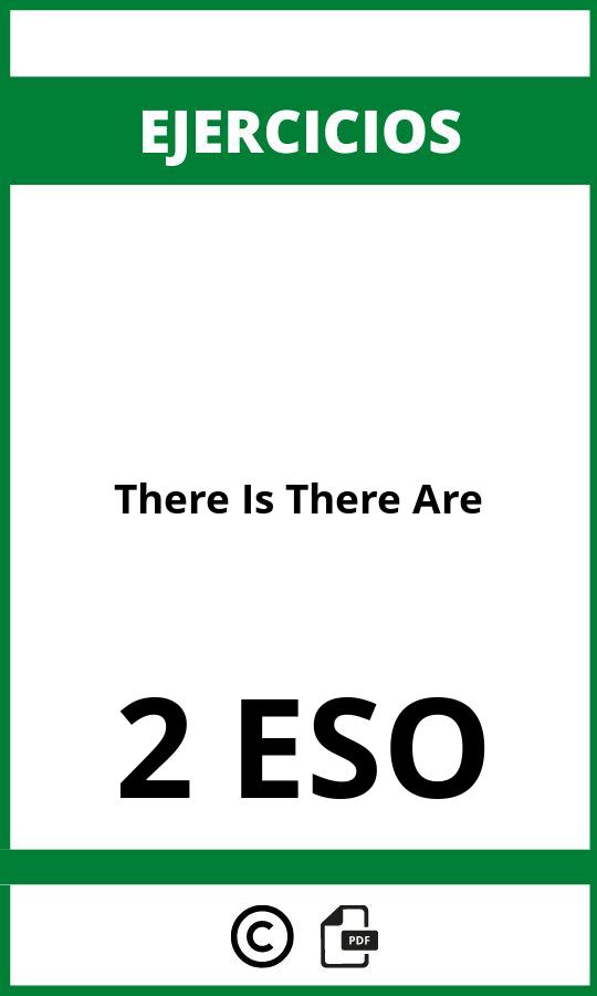 Ejercicios There Is There Are 2 ESO PDF