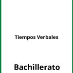 Ejercicios Tiempos Verbales Bachillerato PDF