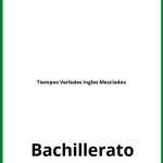 Ejercicios Tiempos Verbales Ingles Mezclados PDF Bachillerato