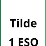 Ejercicios Tilde 1 ESO PDF