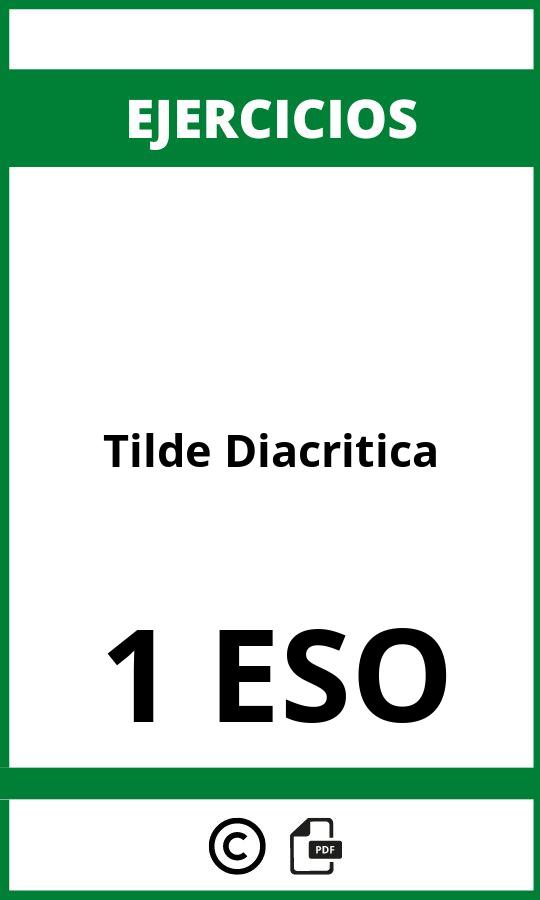 Ejercicios Tilde Diacritica 1 ESO PDF