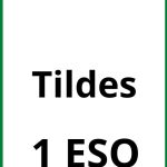 Ejercicios Tildes 1 ESO PDF