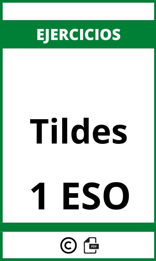 Ejercicios Tildes 1 ESO PDF