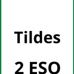Ejercicios Tildes 2 ESO PDF