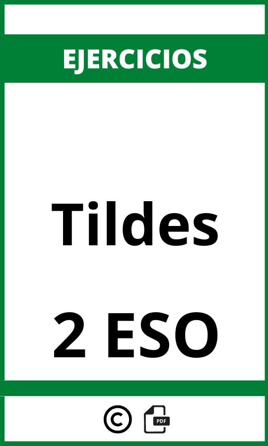 Ejercicios Tildes 2 ESO PDF