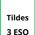 Ejercicios Tildes 3 ESO PDF