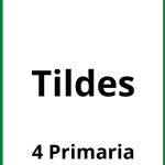 Ejercicios Tildes 4 Primaria PDF
