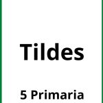 Ejercicios Tildes 5 Primaria PDF