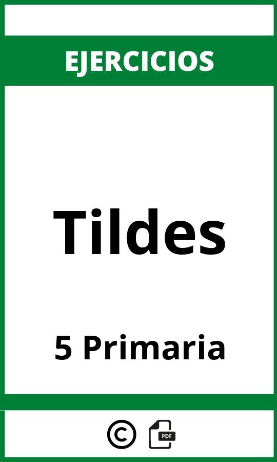Ejercicios Tildes 5 Primaria PDF