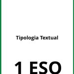Ejercicios Tipologia Textual PDF 1 ESO