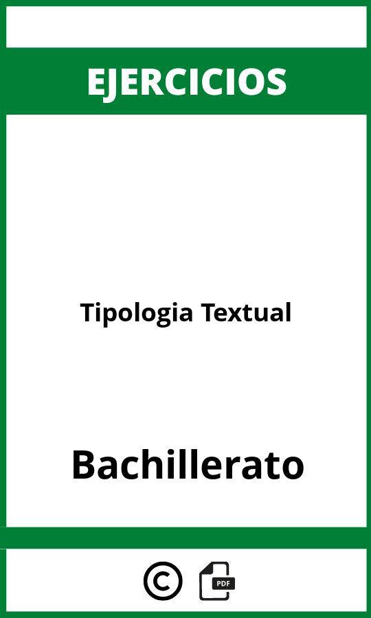 Ejercicios Tipologia Textual Bachillerato PDF