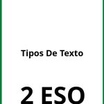 Ejercicios Tipos De Texto 2 ESO PDF