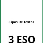 Ejercicios Tipos De Textos 3 ESO PDF