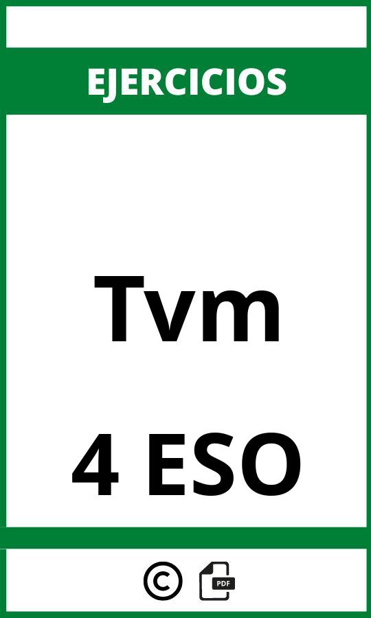 Ejercicios Tvm 4 ESO PDF