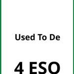 Ejercicios Used To 4 De ESO PDF