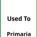 Ejercicios Used To Primaria PDF