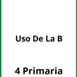 Ejercicios Uso De La B 4 Primaria PDF