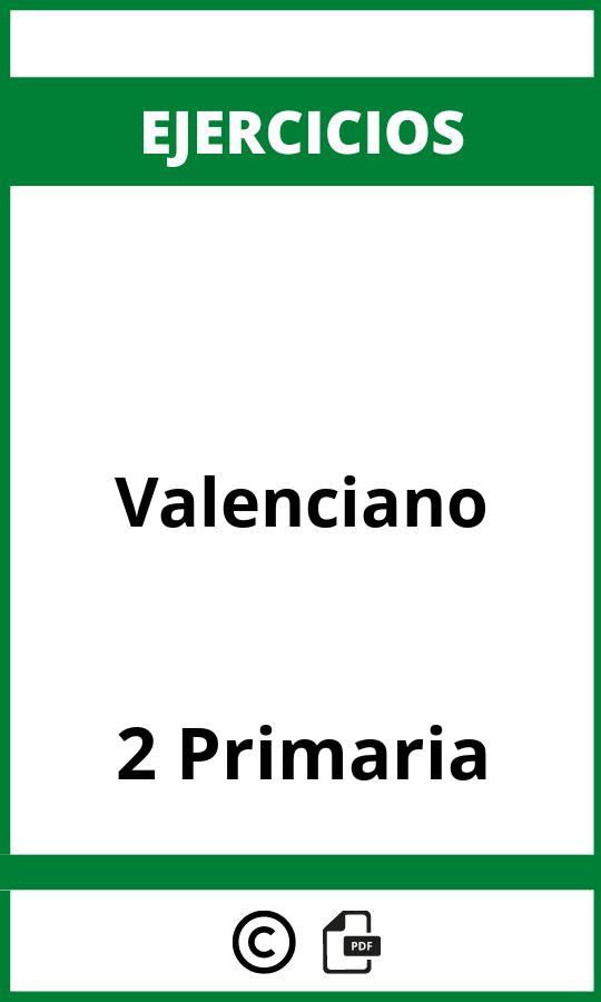 Ejercicios Valenciano 2 Primaria PDF