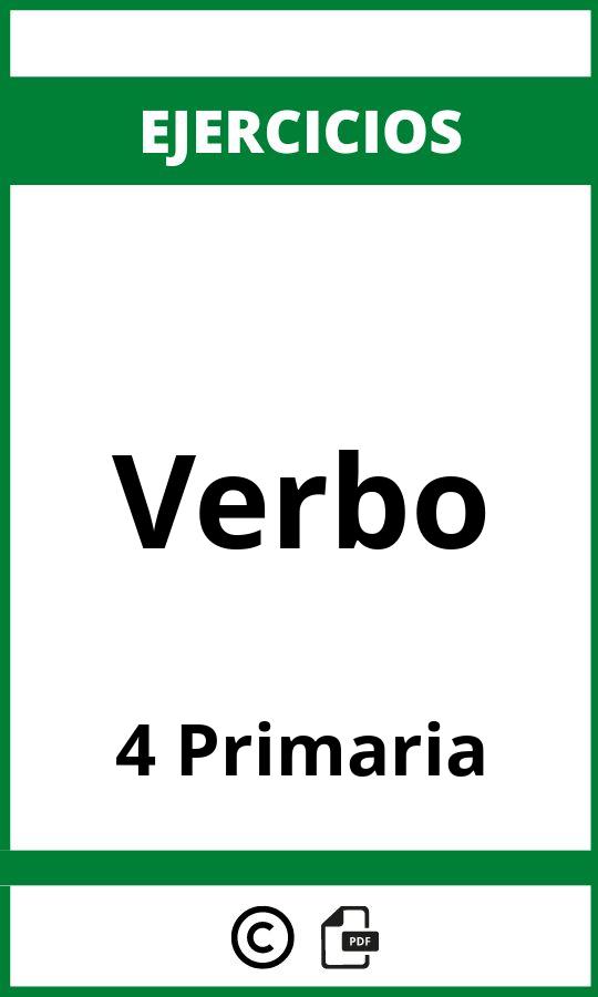 Ejercicios Verbo 4 Primaria PDF