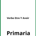 Ejercicios Verbo Etre Y Avoir PDF Primaria