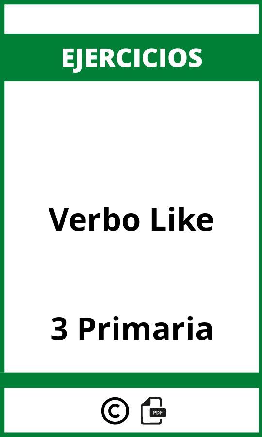 Ejercicios Verbo Like 3 Primaria PDF