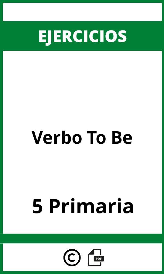 Ejercicios Verbo To Be 5 Primaria PDF