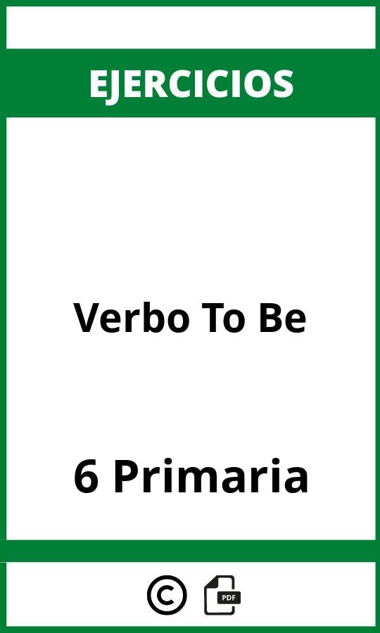 Ejercicios Verbo To Be 6 Primaria PDF