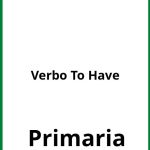 Ejercicios Verbo To Have Primaria PDF