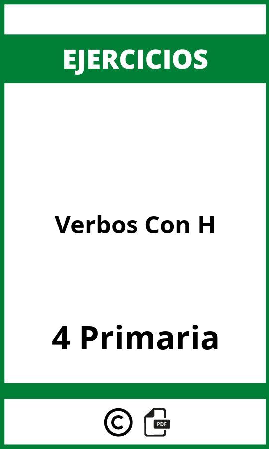 Ejercicios Verbos Con H 4 Primaria PDF