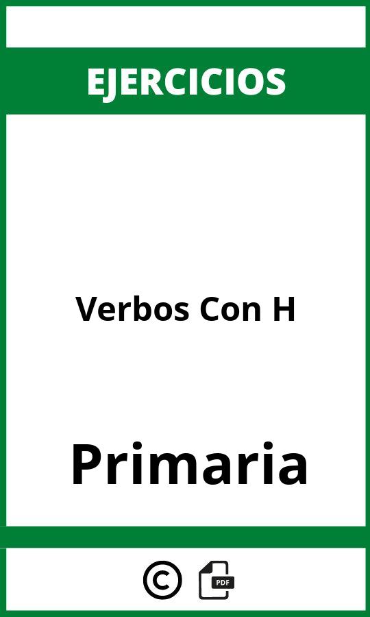 Ejercicios Verbos Con H Primaria PDF