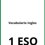 Ejercicios Vocabulario Ingles 1 ESO PDF