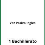 Ejercicios Voz Pasiva Ingles 1 Bachillerato PDF