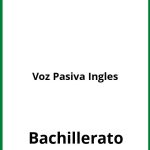 Ejercicios Voz Pasiva Ingles Bachillerato PDF