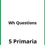 Ejercicios Wh Questions PDF 5 Primaria