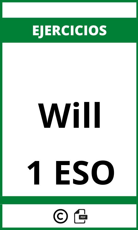 Ejercicios Will 1 ESO PDF