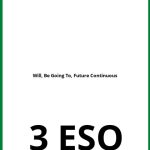 Ejercicios Will, Be Going To, Future Continuous 3 ESO PDF